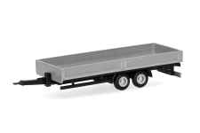 Herpa 076920-002 - H0 - LKW Tieflade-Tandemanhänger - silber